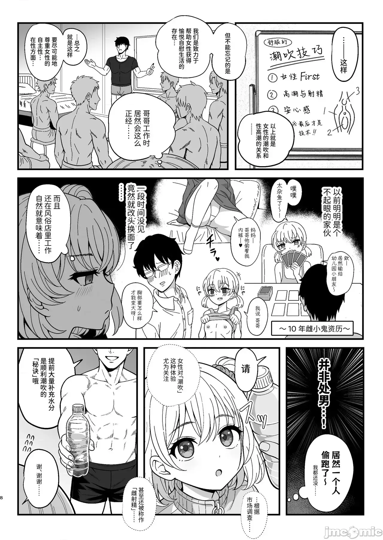 雌射精入門 態度囂張的大屁股雌小鬼JK在女性風俗店講習會的打工中發情了於是下半身的雌汁全都被榨乾的故事 [ニャリャポンガ (世界最速のパンダ)] 雌射精入門2～ケツもデカければ態度もデカいメスガキJKが女性用風俗講習會のバイトで發情しちゃったので下半身の雌汁ぜんぶ抜いてもらう話～ [中國翻譯] [DL版]