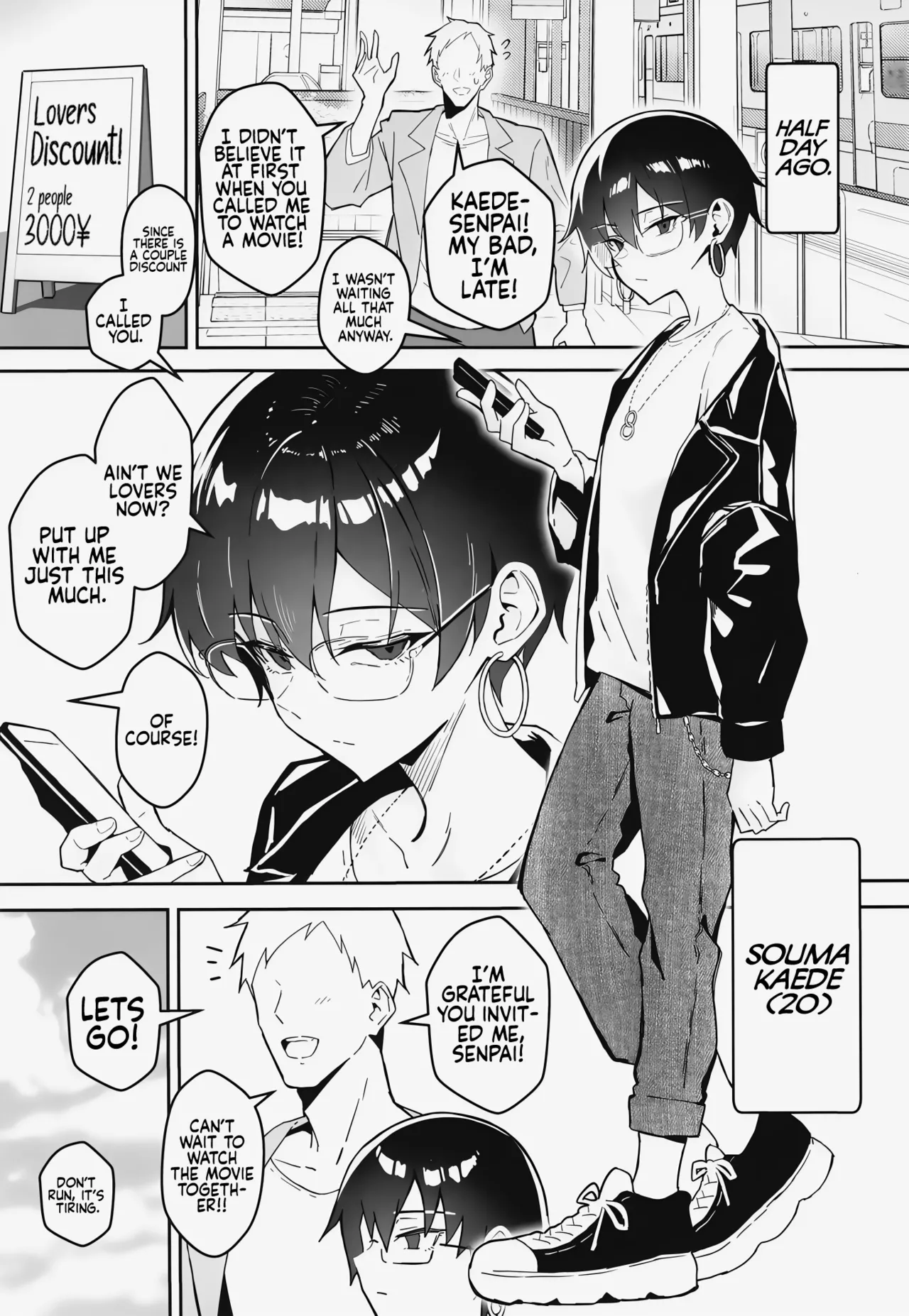 Buaisou na Kakure Kyonyuu Boyish Kanojo to Taikutsu na Date  A Boring Date with My Blunt, Boyish Babe and Her Hidden Assets