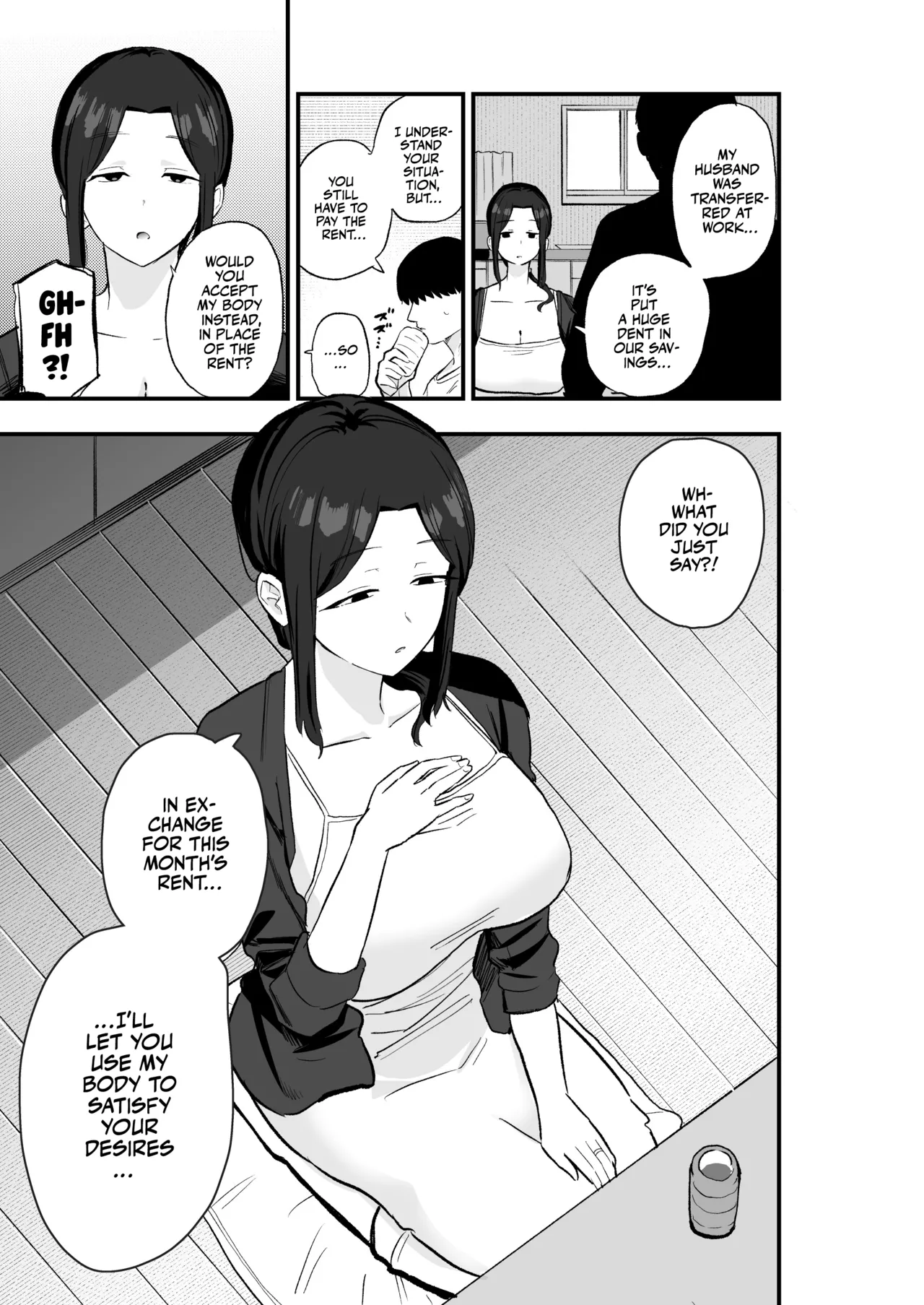Taihai Tsuma Taihaikei Hitotsuma o Yachin Kawari ni Koki Tsukaeru Hanashi  Slutty Wife!