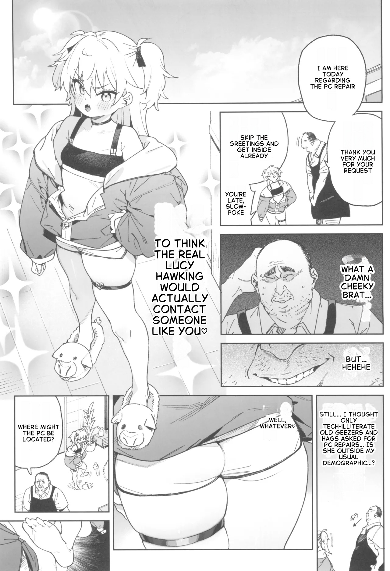 (C106) [飯食って寝る。 (あたげ)] 以做爱思考的天才少女终将献上「一切」 [英訳]