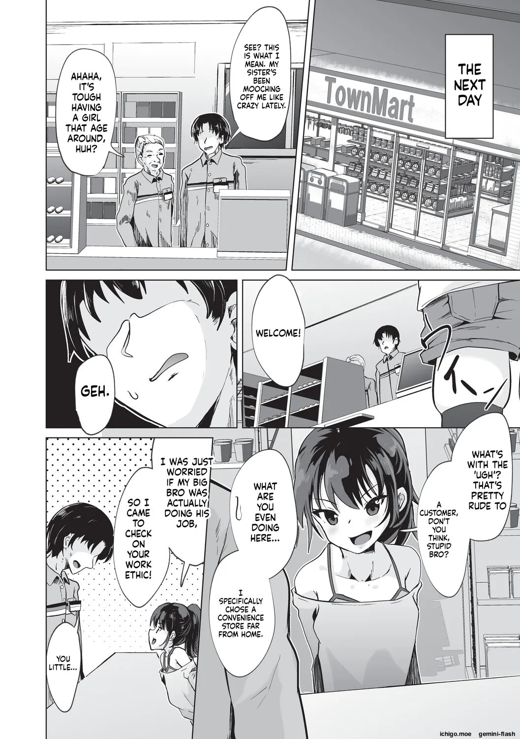 Onii-san Zako sugite Ukeru~  Big Brother, you're so pathetic, it's hilarious~