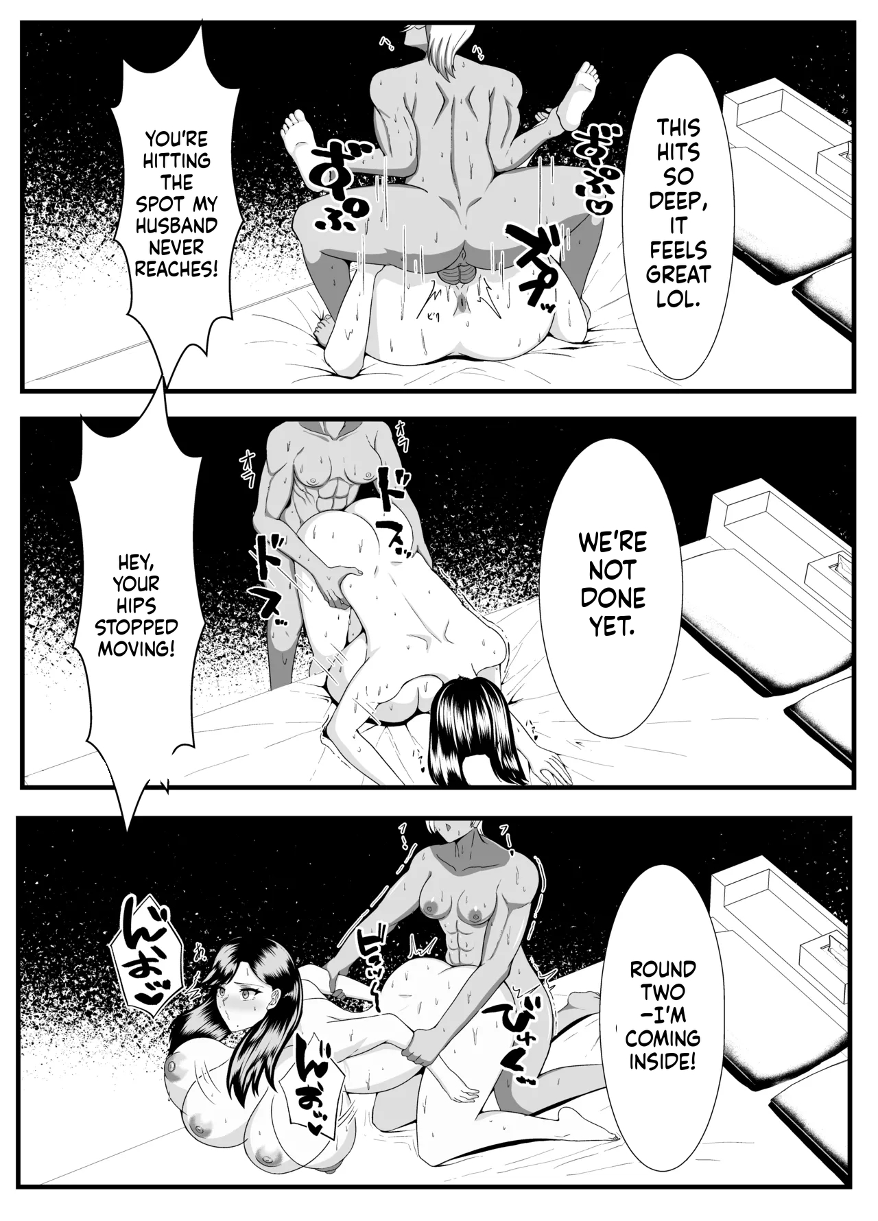 A dark-skinned futanari takes home a married woman