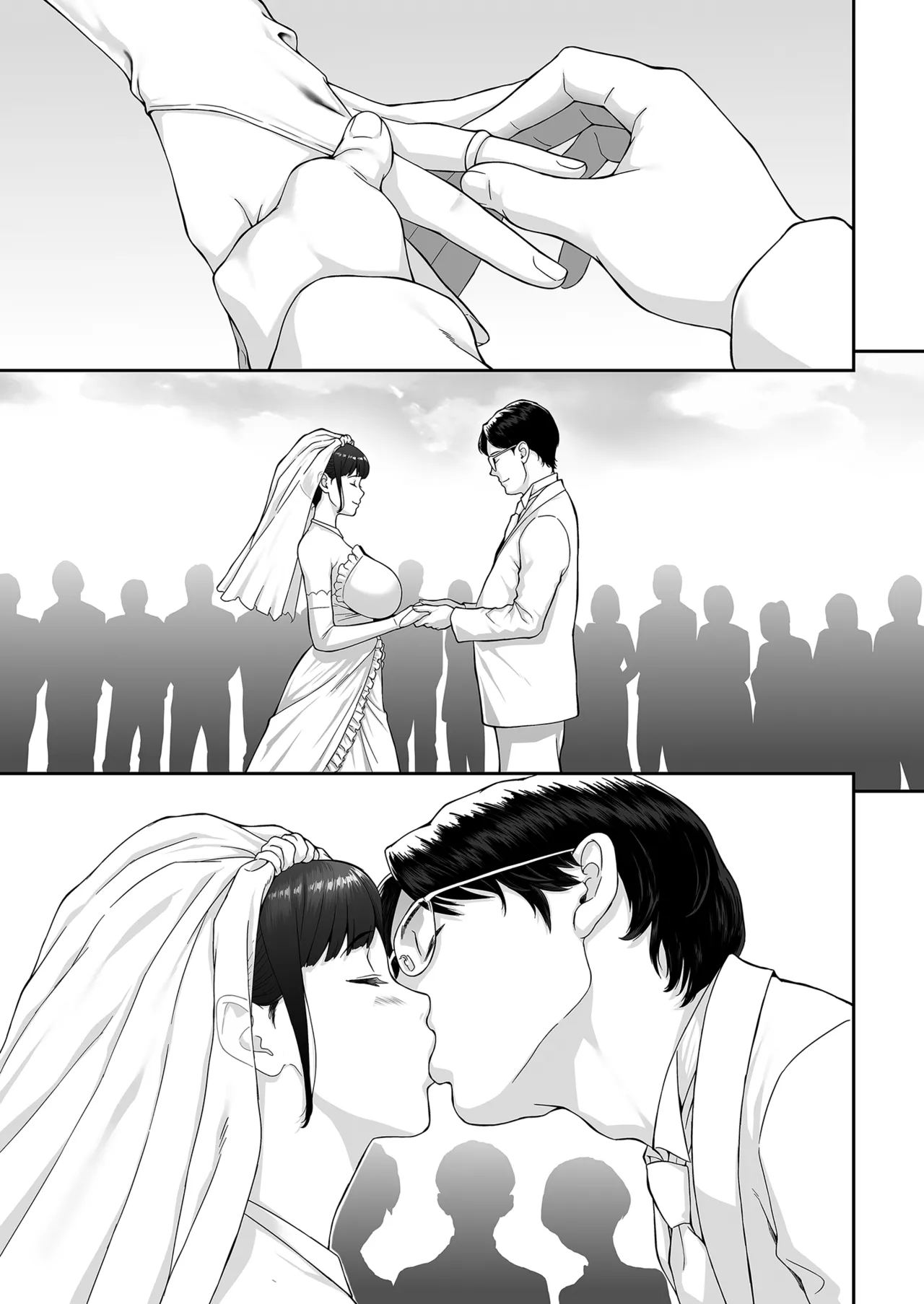 Happy Wedding ~Kyokon ni Otosare Haitoku no Kaikan ni Aragaenaku Natta Niizuma no Himitsu~  Happy Wedding新婚快樂～敗給巨根的新婚人妻無法抗拒背德的快感～