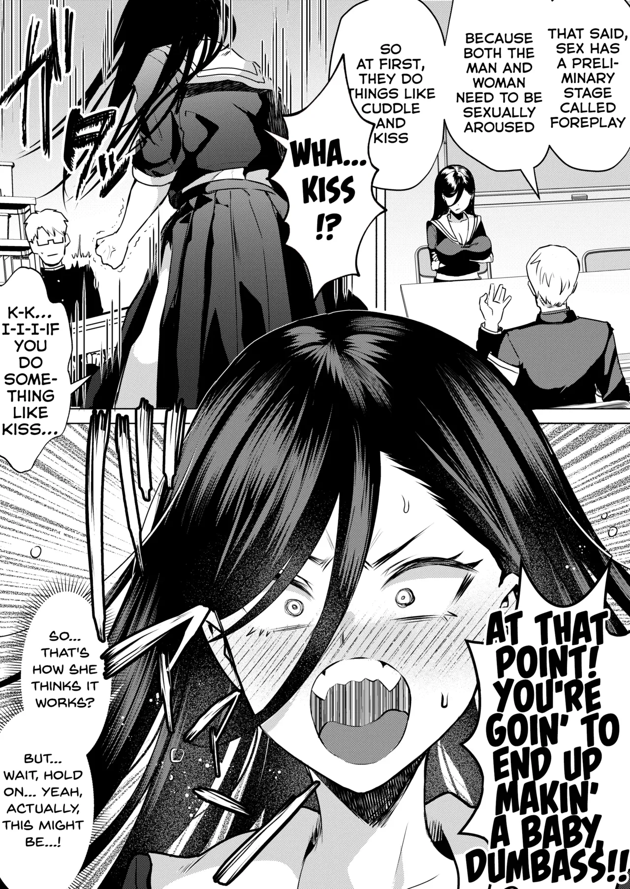 Kiss Nanka Shitara Akatyan Dekityau Darouga!Jituha Seithisiki Zero no Sanpakugan Yariman Yankey Deka Onna to Jituha Tuyosugiru Seiyoku wo Hissi de Osaekonderu Huukiin no Boku