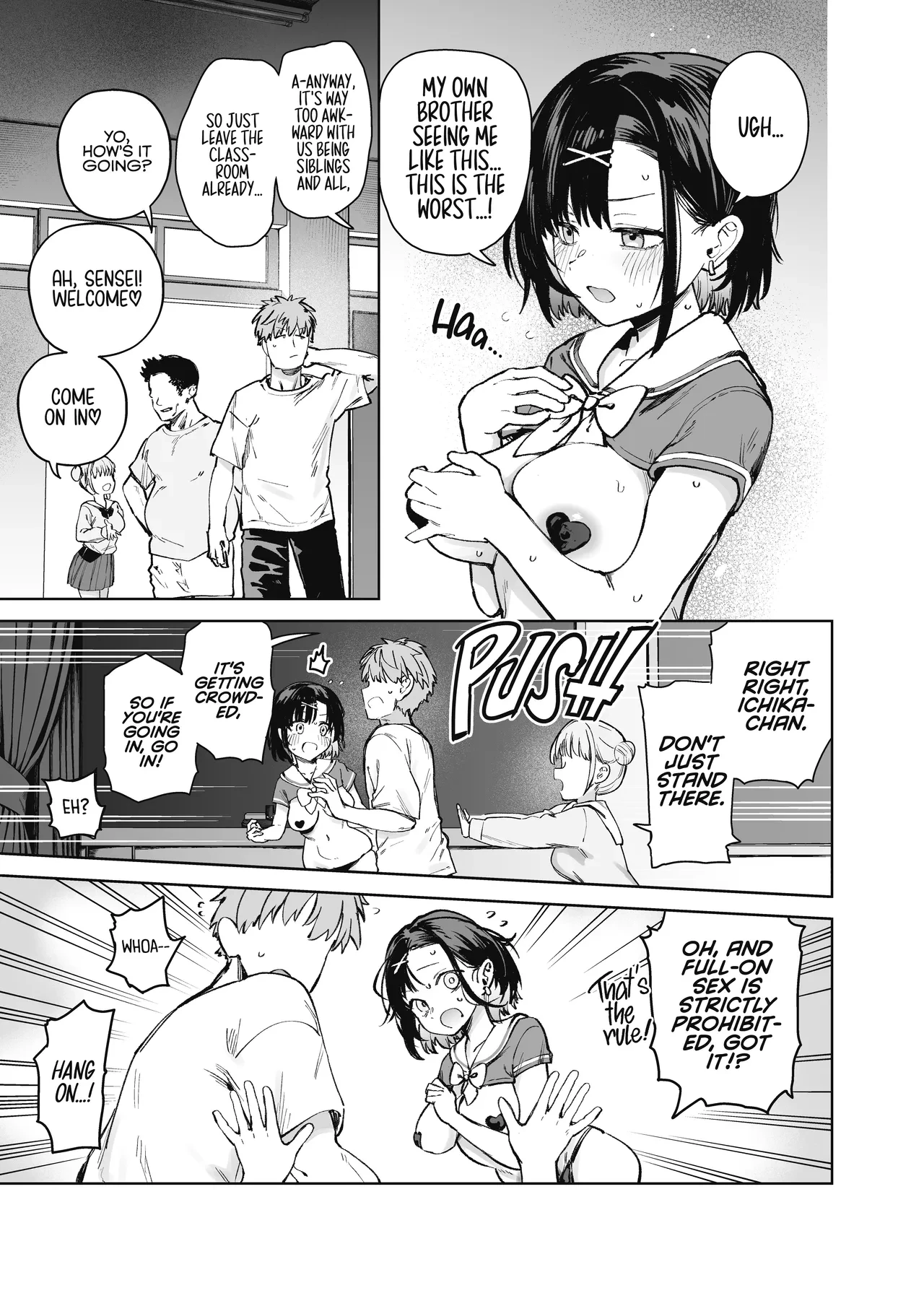 2-nen C-gumi Gakuen Oppabu no Cast ni Imouto ga Ita  My Little Sister Was a Hostess at Class 2-C's School Festival Boobs Bar