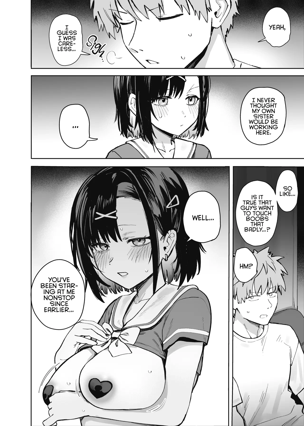 2-nen C-gumi Gakuen Oppabu no Cast ni Imouto ga Ita  My Little Sister Was a Hostess at Class 2-C's School Festival Boobs Bar