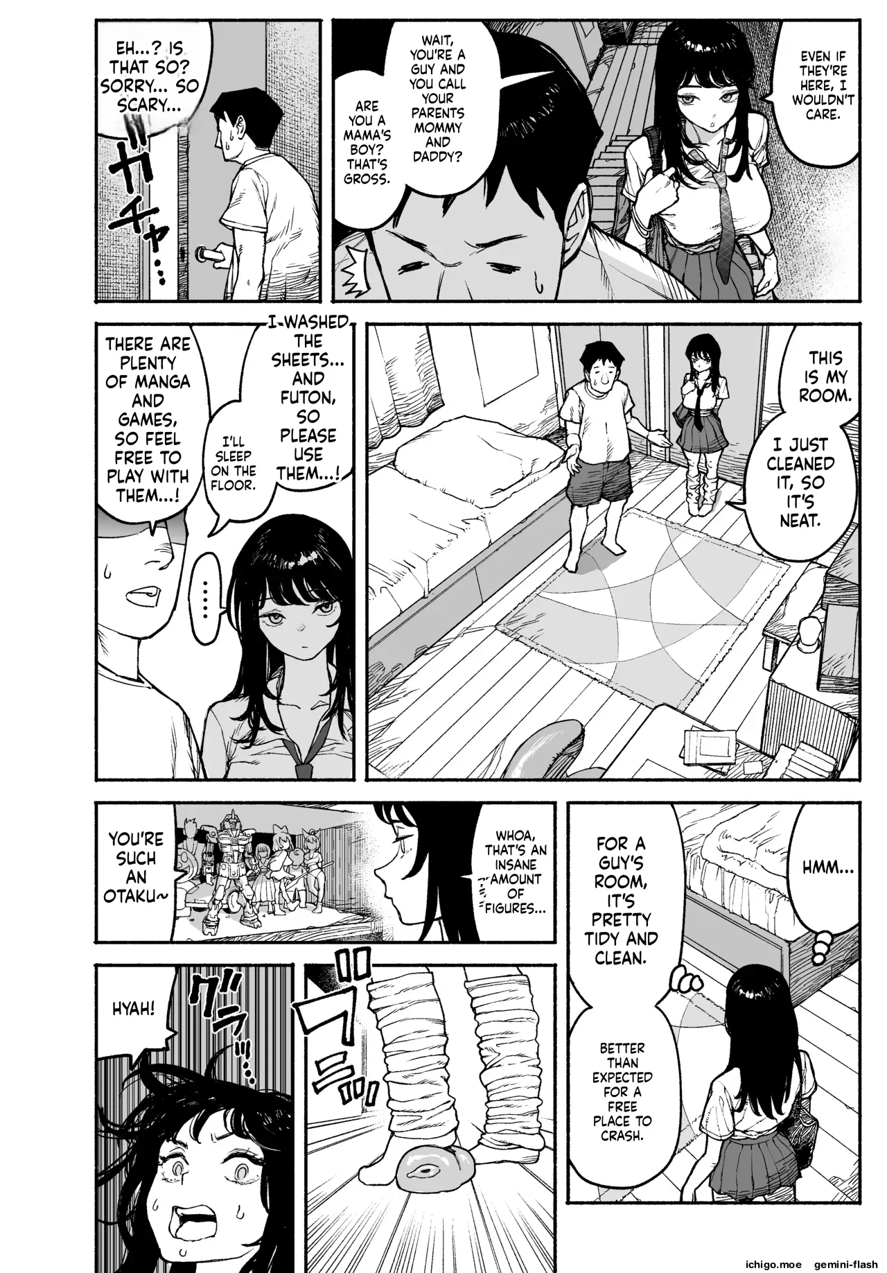 Gyaru ga Tomari ni Kita node Nakadashi Hachi Sasete Moratta Hanashi.  A Gal Stayed Over, So I Got to Cum Inside Her.