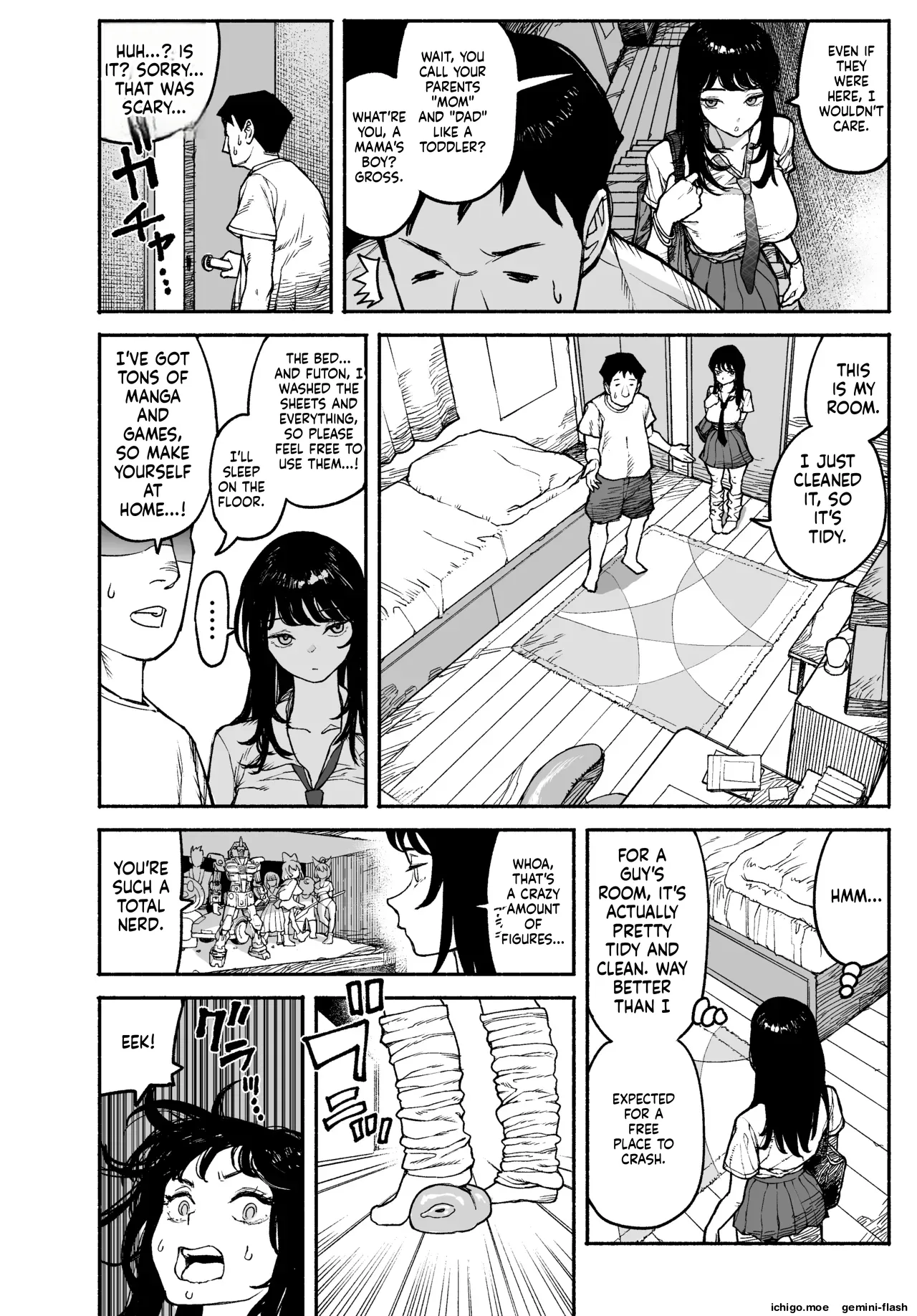 Gyaru ga Tomari ni Kita node Nakadashi Hachi Sasete Moratta Hanashi.  A Gal Stayed Over, So I Got to Cum Inside Her.