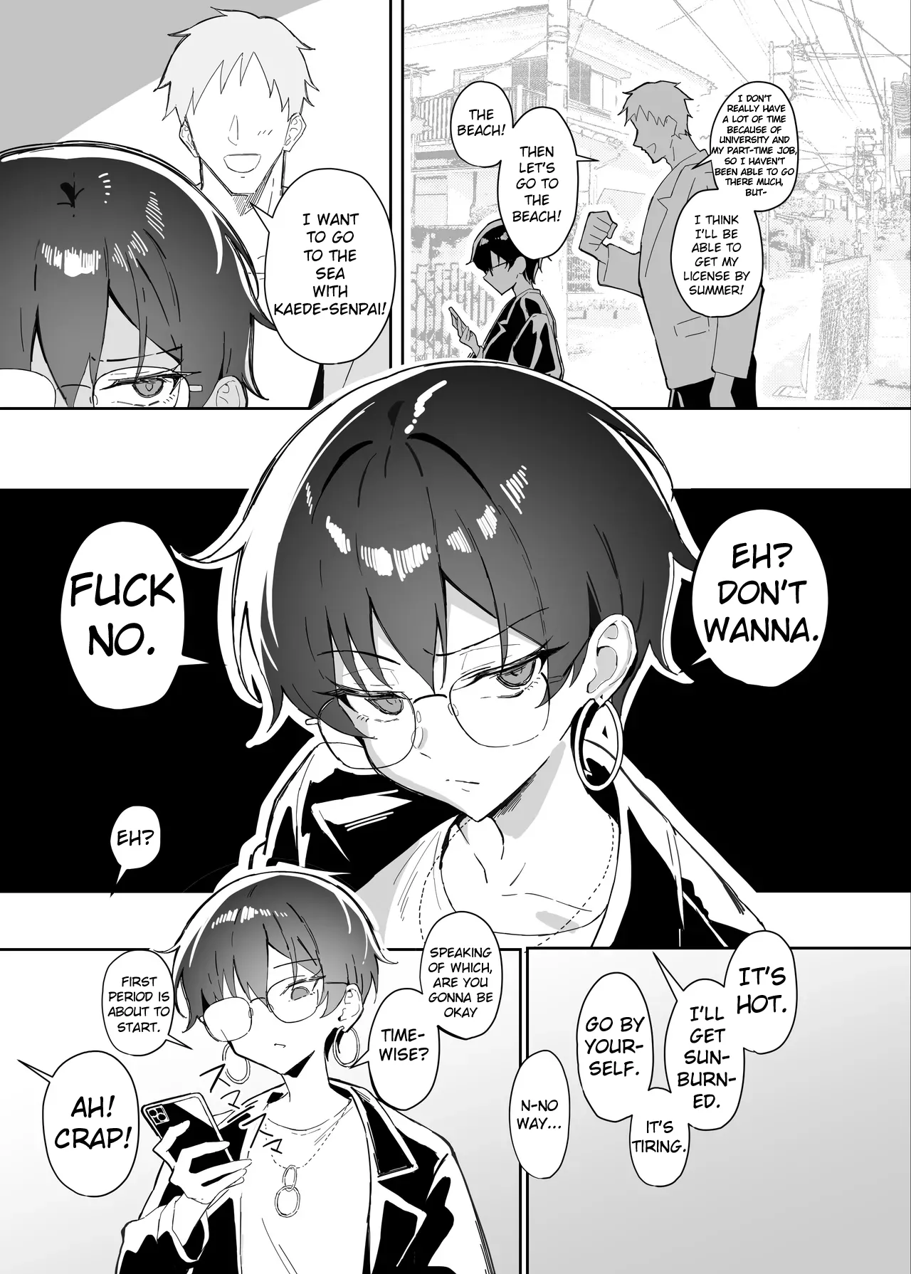 Buaisou na Kakure Kyonyuu Boyish Kanojo to Taikutsu na Date 2  A Boring Date With My Blunt, Boyish Babe And Her Hidden Assets Part 2
