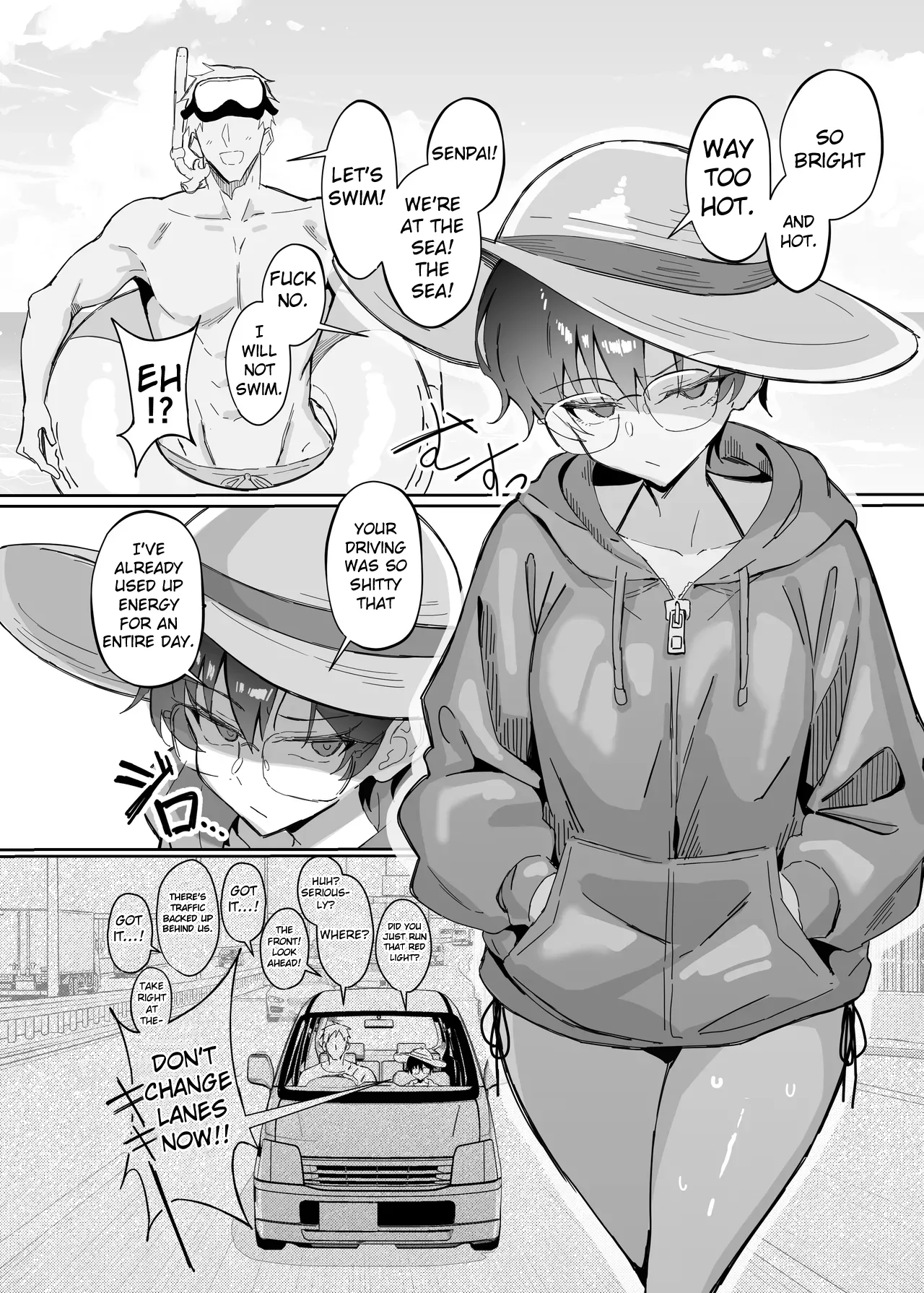Buaisou na Kakure Kyonyuu Boyish Kanojo to Taikutsu na Date 2  A Boring Date With My Blunt, Boyish Babe And Her Hidden Assets Part 2