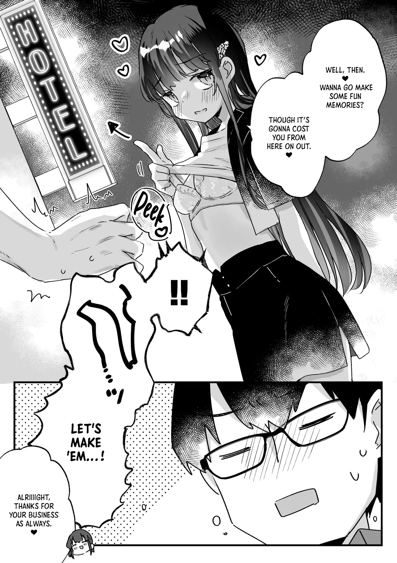 [いちのや (甘露アメ)] 清纯的色情小恶魔JK怎么可能会输呢？※会输 [英译]